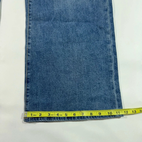 Eloquii Naomi Flare Jeans Size 26 Ripped Knee - Picture 8 of 9